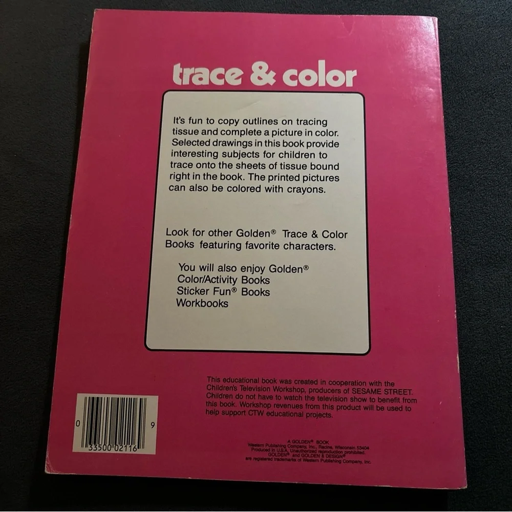 Looney Tunes‎ Sesame Street Vintage Coloring Books Unused 1986 & 1997 Gifts